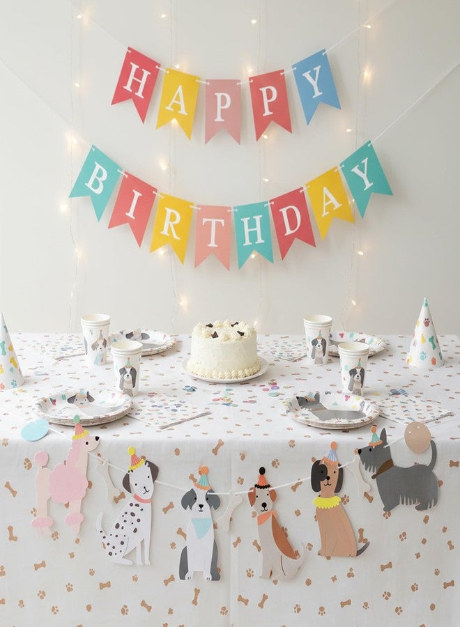 Quilax Dog Themed Banner Happy Birthday Banner Decoration, Puppy Birthday Party Decorations for Pet Puppy Birthdays Party Supplies - Image 4